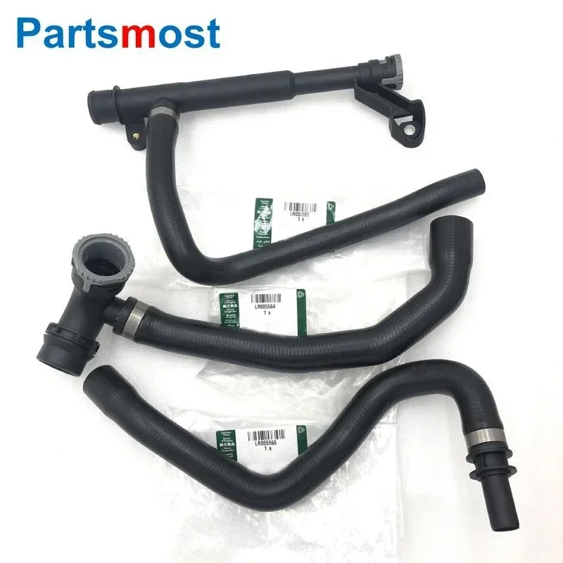 LR005563 LR005564 LR005566 Oil Cooler Outlet Hose Bottom to Water Pump For 3.2L Land Rover LR2 Volvo Thermostat to Radiator Pipe