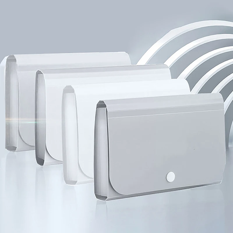 Nail Stickers Storage Book File Folder Document Organizer Card Package Button Type File Expanding Wallet 13 Pockets Paper Holder