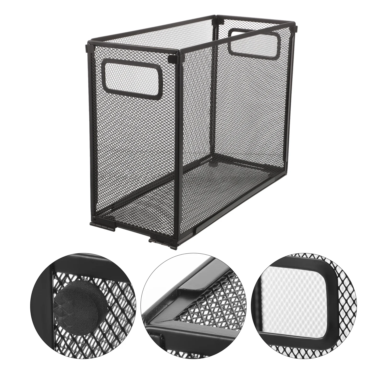 صندوق تخزين منظم شبكة من الاستانلس استيل حامل مستندات سطح المكتب لمكتب المدرسة المنزل صندوق حفظ الملفات شبكة منظم الملفات