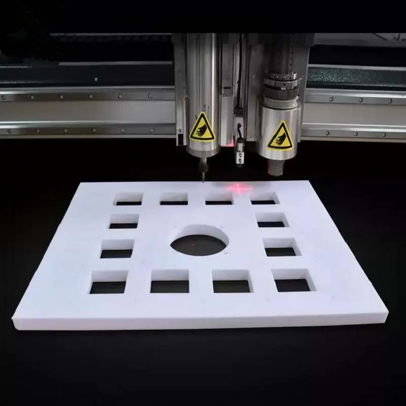 1 mm/2 mm/3 mm dicke PTFE-Platte, PTFE-Plattenblock, Polytef-Platte, korrosionsbeständige Bearbeitung, Modellverarbeitung für technische Dichtungen