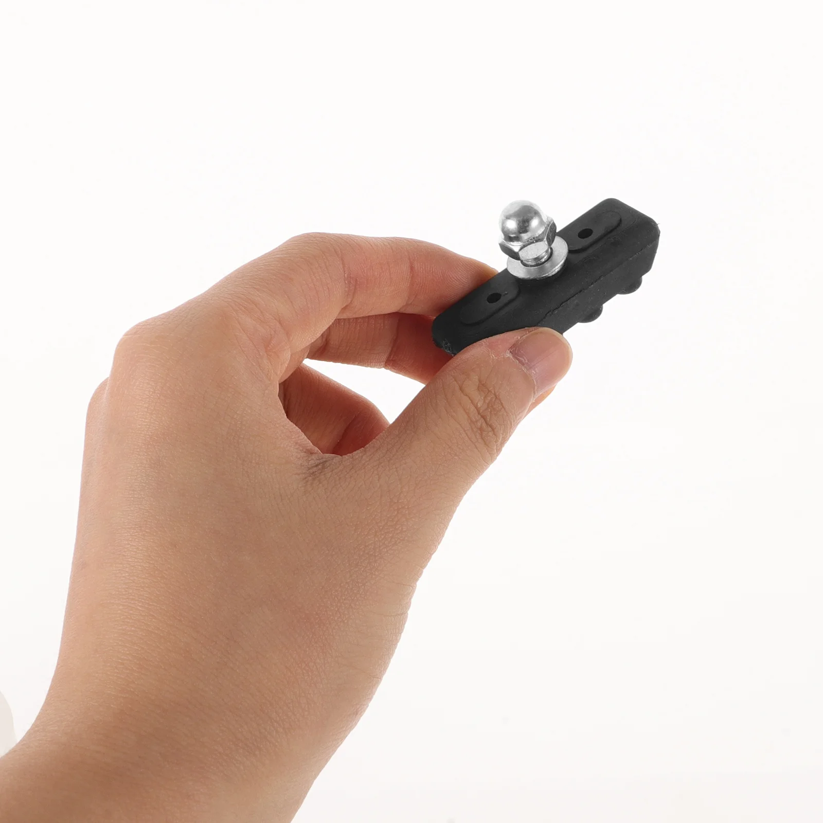 4 قطع من وسادة فرامل الدراجة البديلة المطاطية المعدنية القوية المقاومة للتآكل وتدوم طويلاً وسهلة التركيب للدراجة الكهربائية على الطرق الجبلية #3