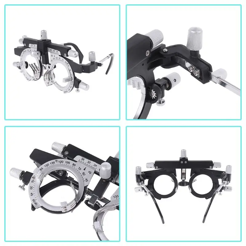 Lightweight Trial Frame Optical Lens Eye Test Glasses Adjustable Optometry Frame