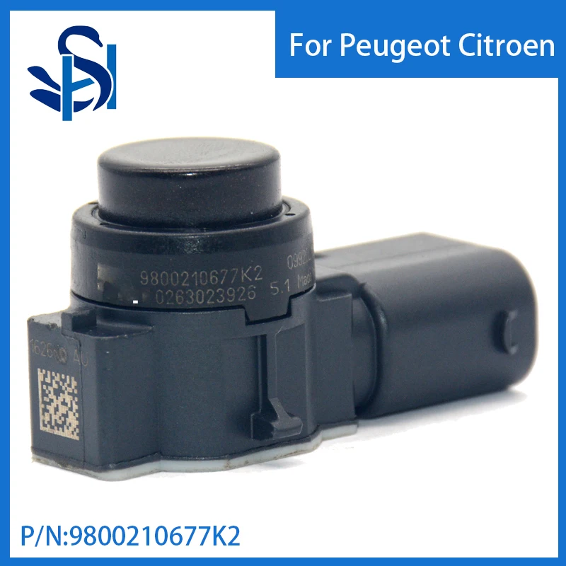 9800210677k2 Pdc Parking Sensor Radarkleur Helder Zwart Voor Citroen Peugeot