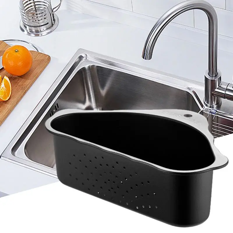 Basket Colander For Kitchen Self-Draining Strainer Basket Stainless Steel Triangular Colander Basket Rustproof Washing