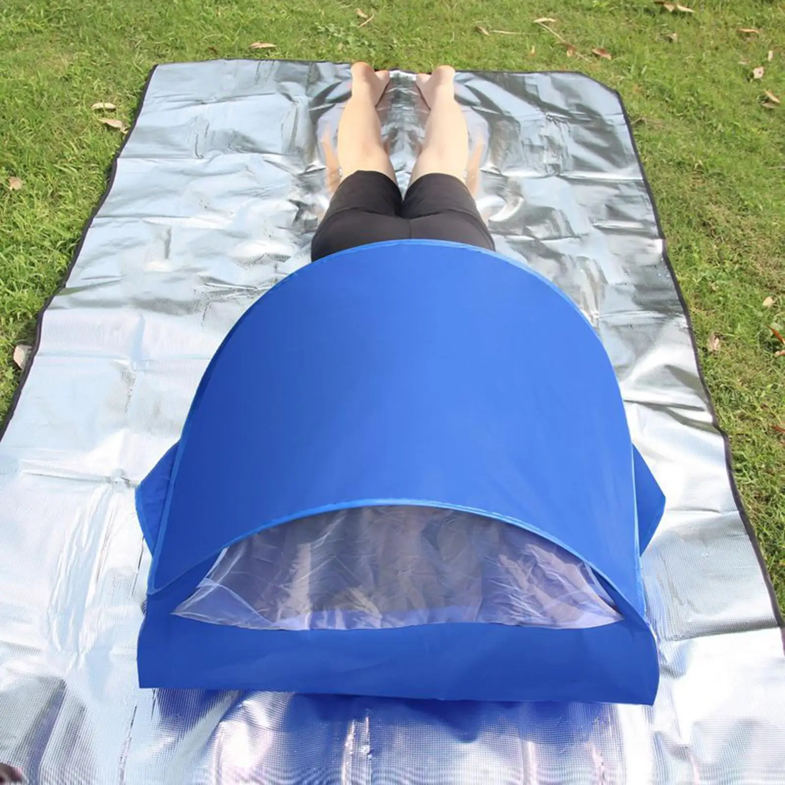 Hoofdschaduwtent Camping Opvouwbare luifel Geïsoleerde UV-bescherming Tent voor kinderen Volwassenen Camping Zwembad Reizen Picknick Buiten Gazon