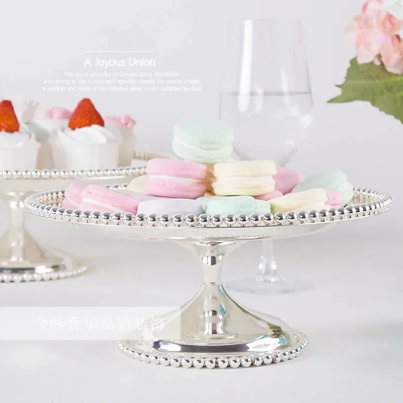 European Metal Cake Rack – Creative Fruit Tray, Wedding Dessert Stand, Light Luxury Afternoon Tea Display Tray for Parties view 2