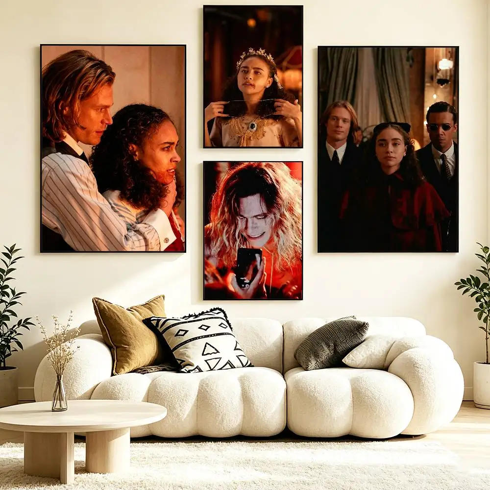 Retro Gothic Interview with the V-Vampire Film   Poster HD Self Adhesive Waterproof Wall Art Ideal for Home Office Dorm Gift