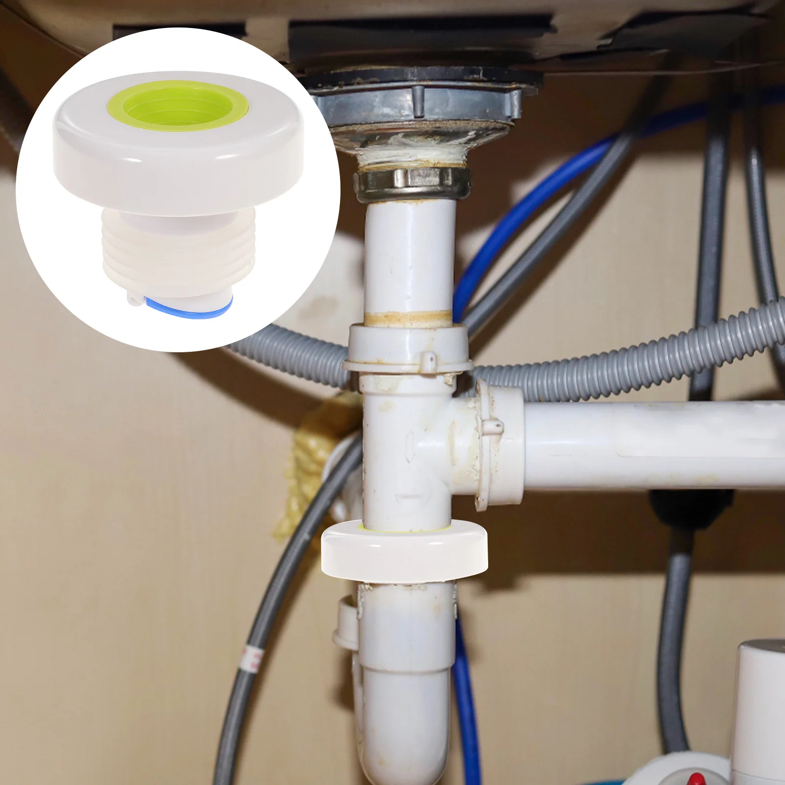 

Sewer Pipe Drain Sealing Plug Premium Silicone Bathroom Kitchen Washbasin Hose Seal Anti-Overflow Plug Durable Rebounding Seal