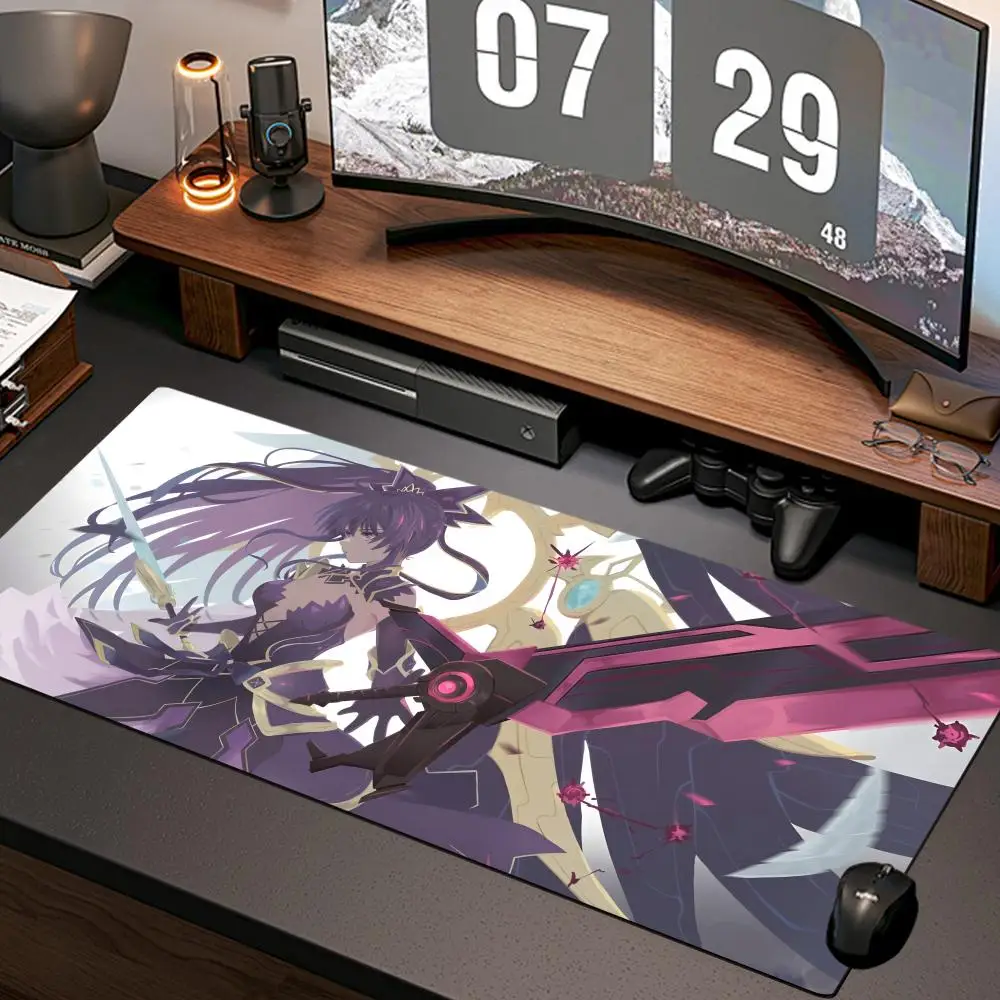 

Коврик для мыши Tohka Yatogami, новый компьютерный коврик для дома, XXL, для рабочего стола, из натурального каучука, противоскользящий, для офиса и игр