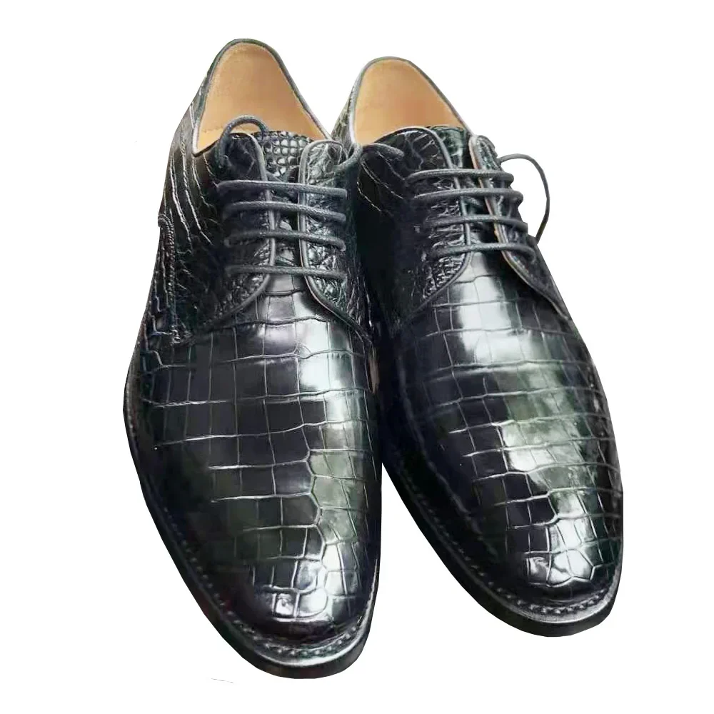 

Ourui новые мужские туфли из крокодиловой кожи мужские