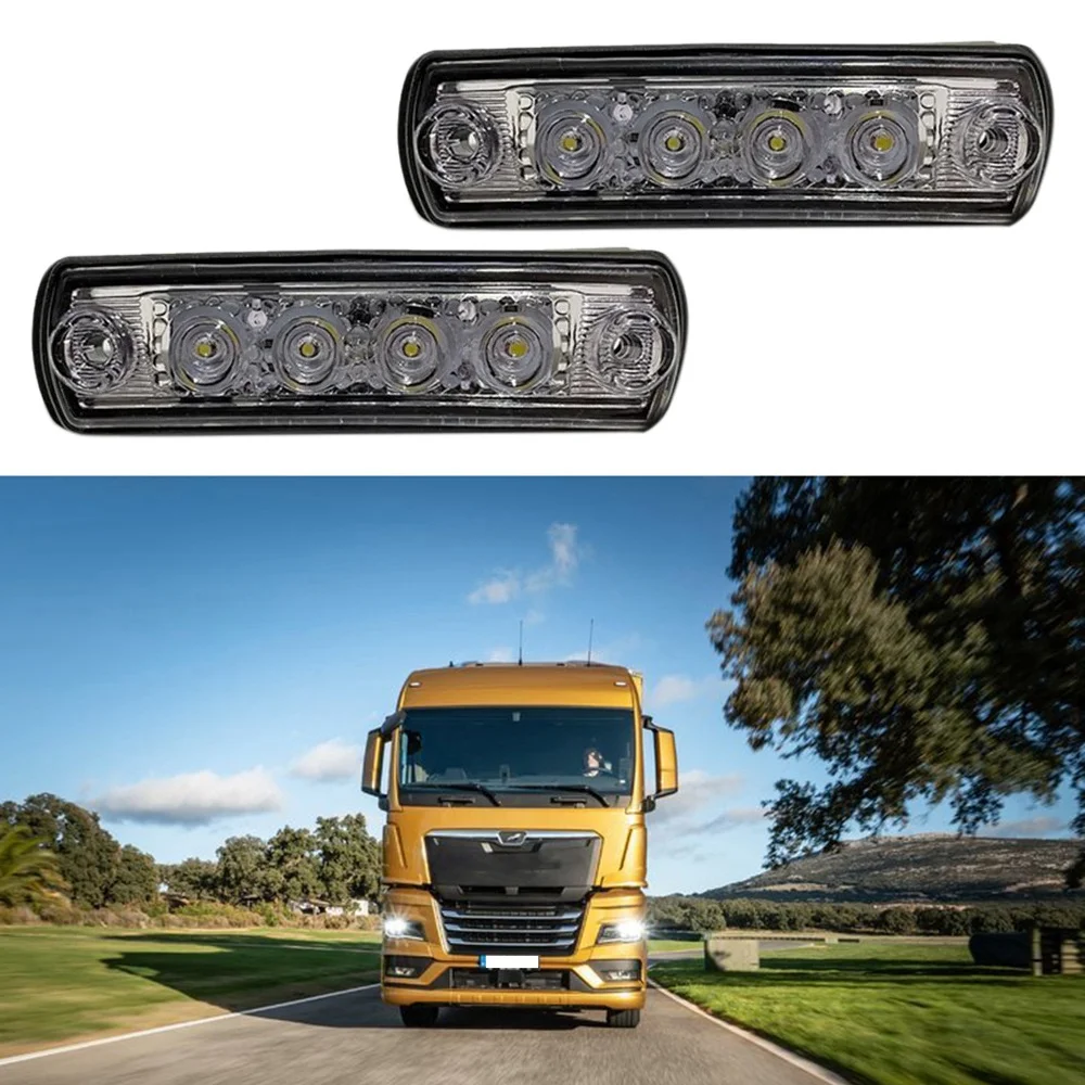 Pare-soleil à LED pour camion, TGX, TGS 81252606121, 24V, 2 pièces