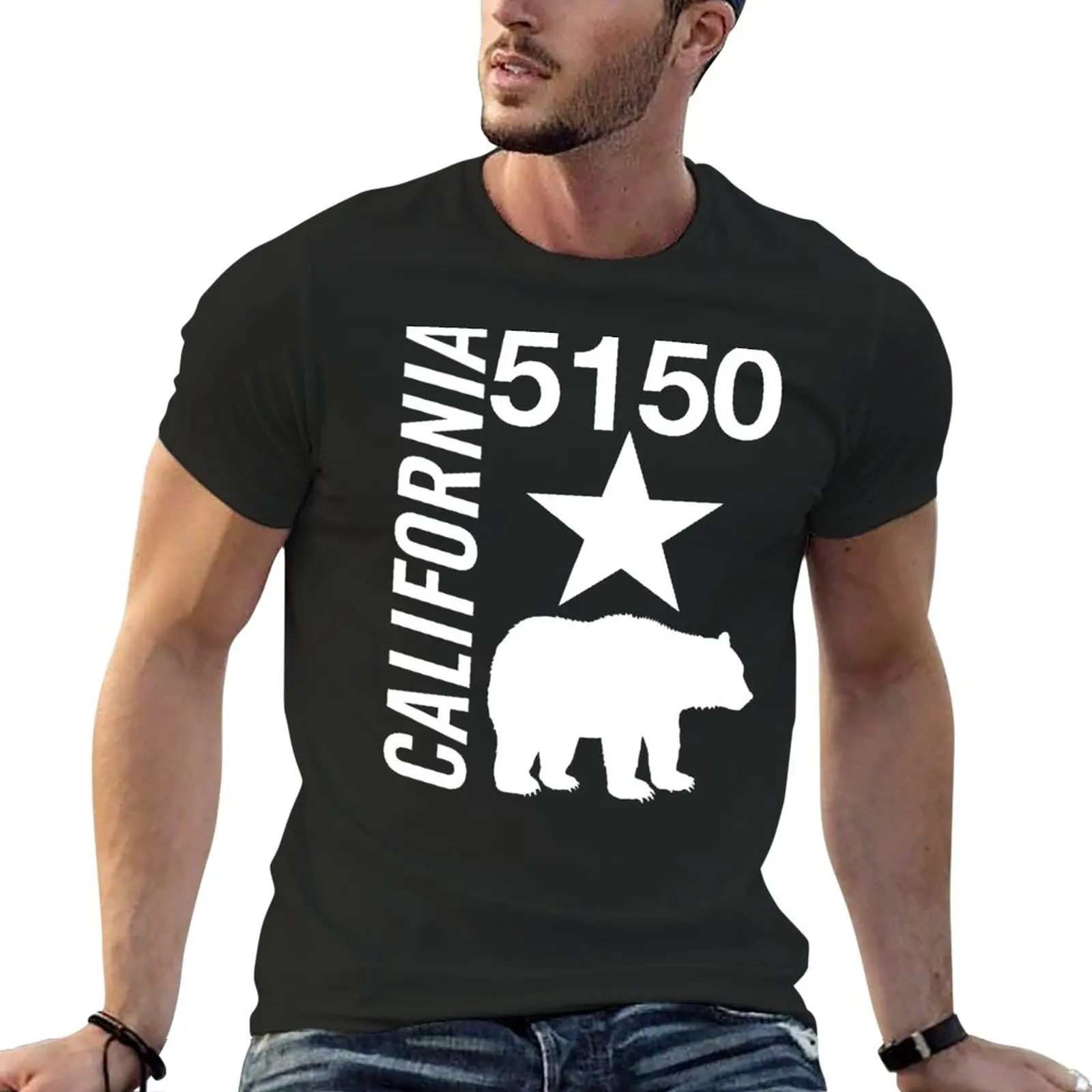 

California 5150 T-Shirt shirts graphic tees hippie clothes T-shirt short Short sleeve plain white t shirts men