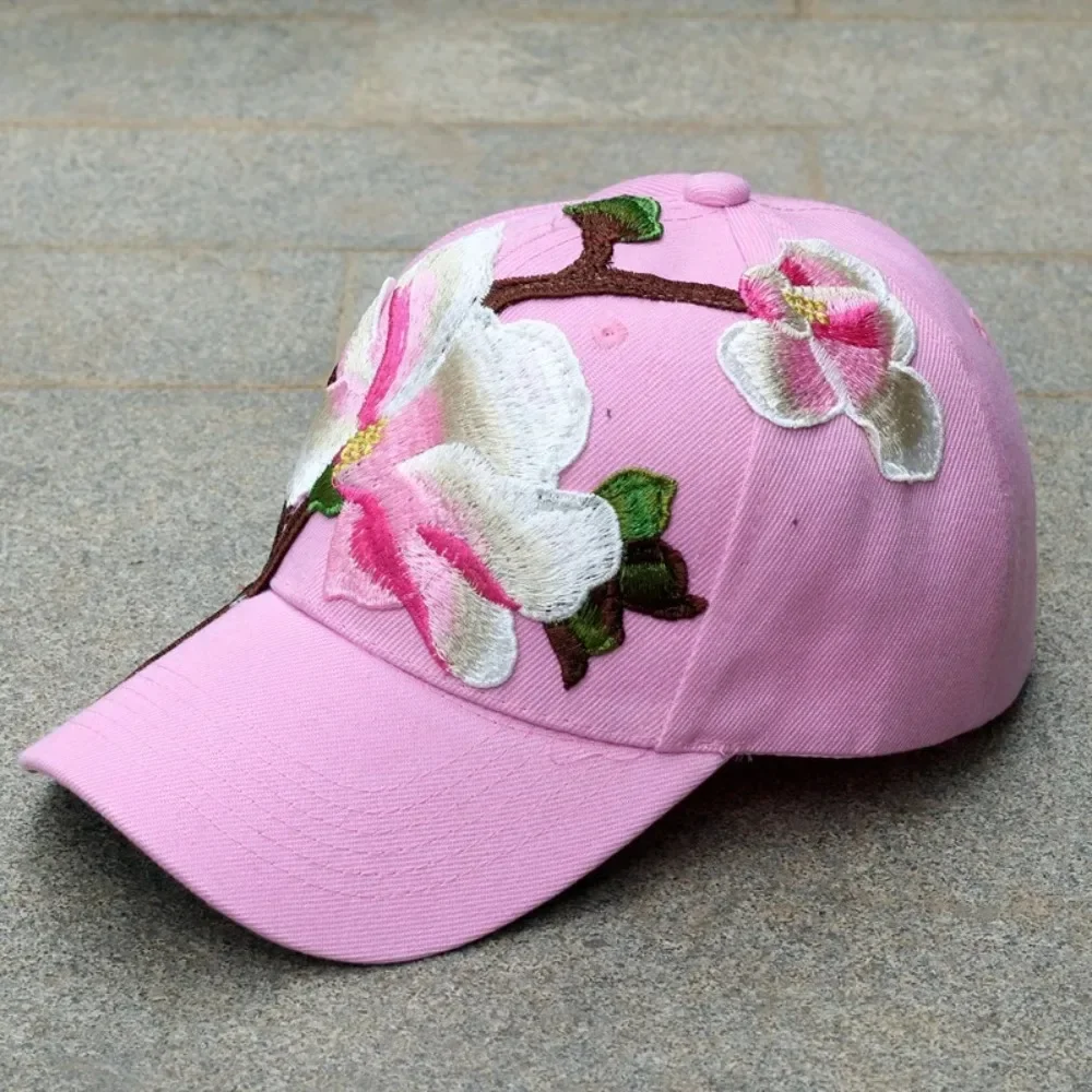 Embroidery Casual Vintage Elegant Harajuku Hip Hop Stage Sun Hats for Women Visors Baseball Cap Streetwear Ethnic Style Fashion