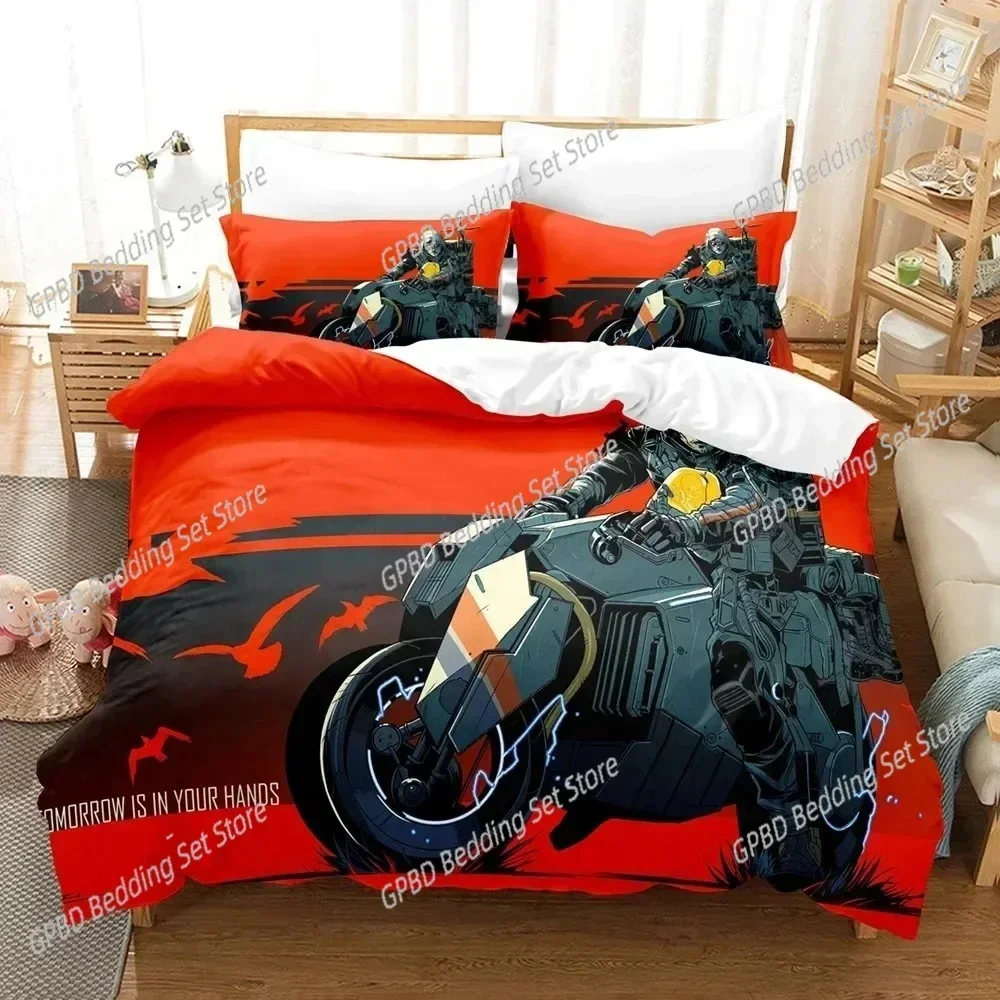 

3D Death Stranded Bedding Set For Bedroom Soft Modern Bedspreads Comefortable Kids Duvet Cover Quilt Cover And Pillowcase