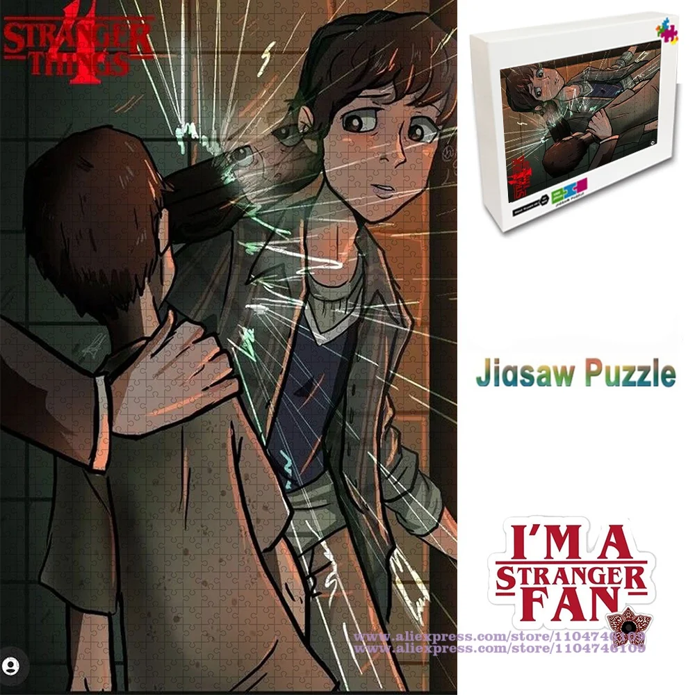

Stranger Things Puzzle Jigsaw 108/200/300/500/1000/1500Pcs Unisex Intelligence Puzzles Funny Diy Puzzles Home Decoration