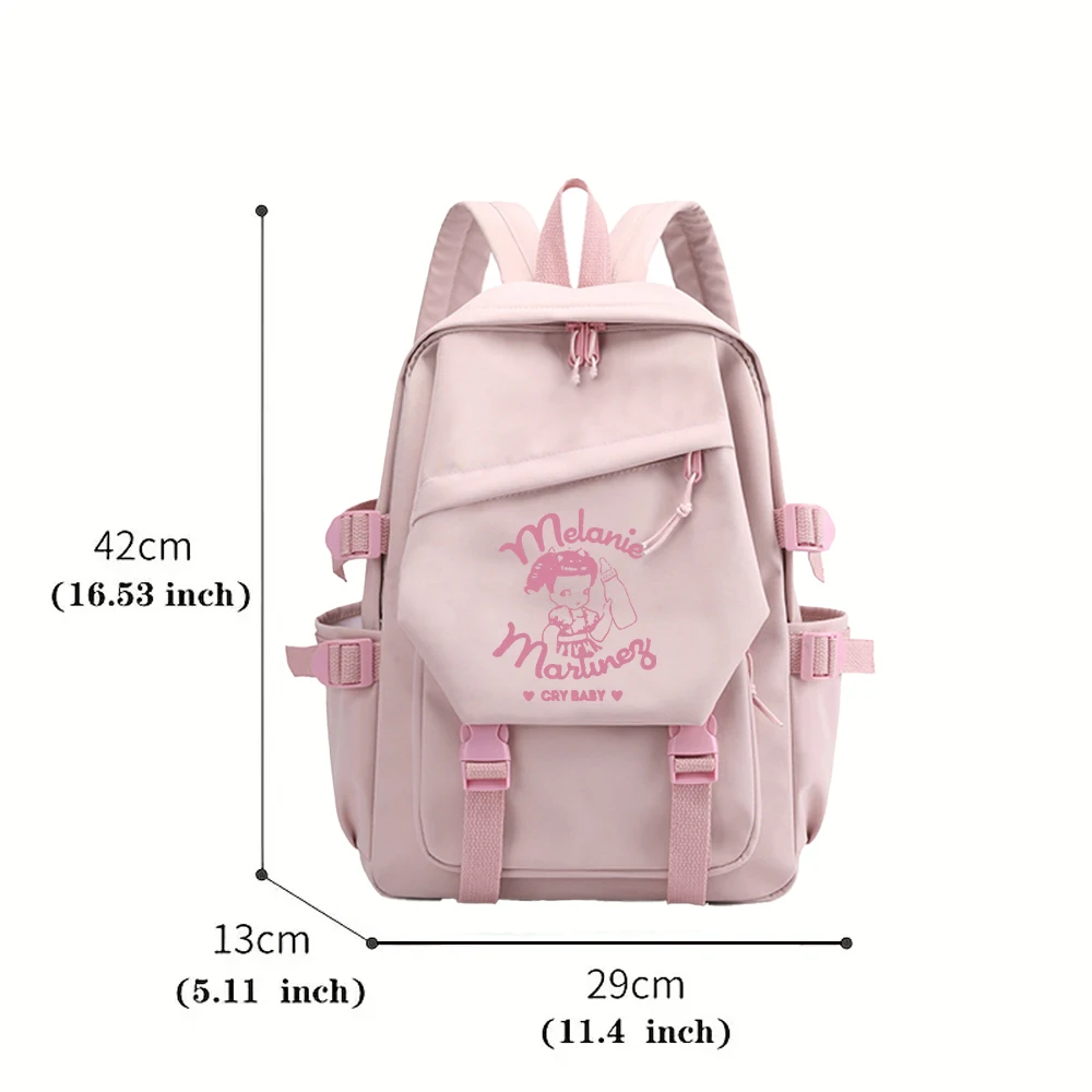 Melanie Martinez Tour Cry Baby Print Backpack Women Girls Teenager Schoolbag Laptop Bags  Fashion Outdoor Bookbag for Fans Gift