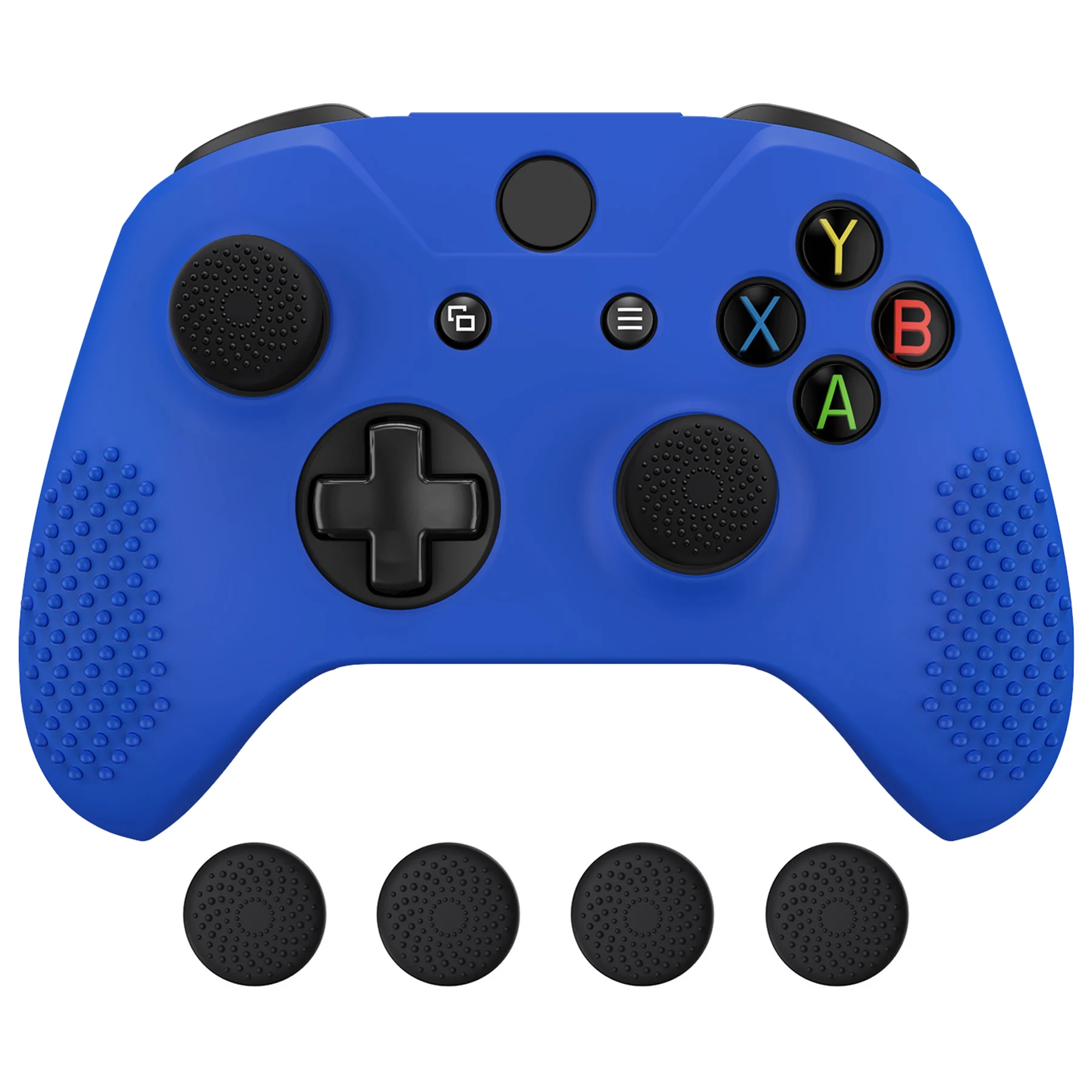 eXtremeRate Soft Anti-slip Silicone Controller Protective Case for Xbox One X / for Xbox One S - Blue