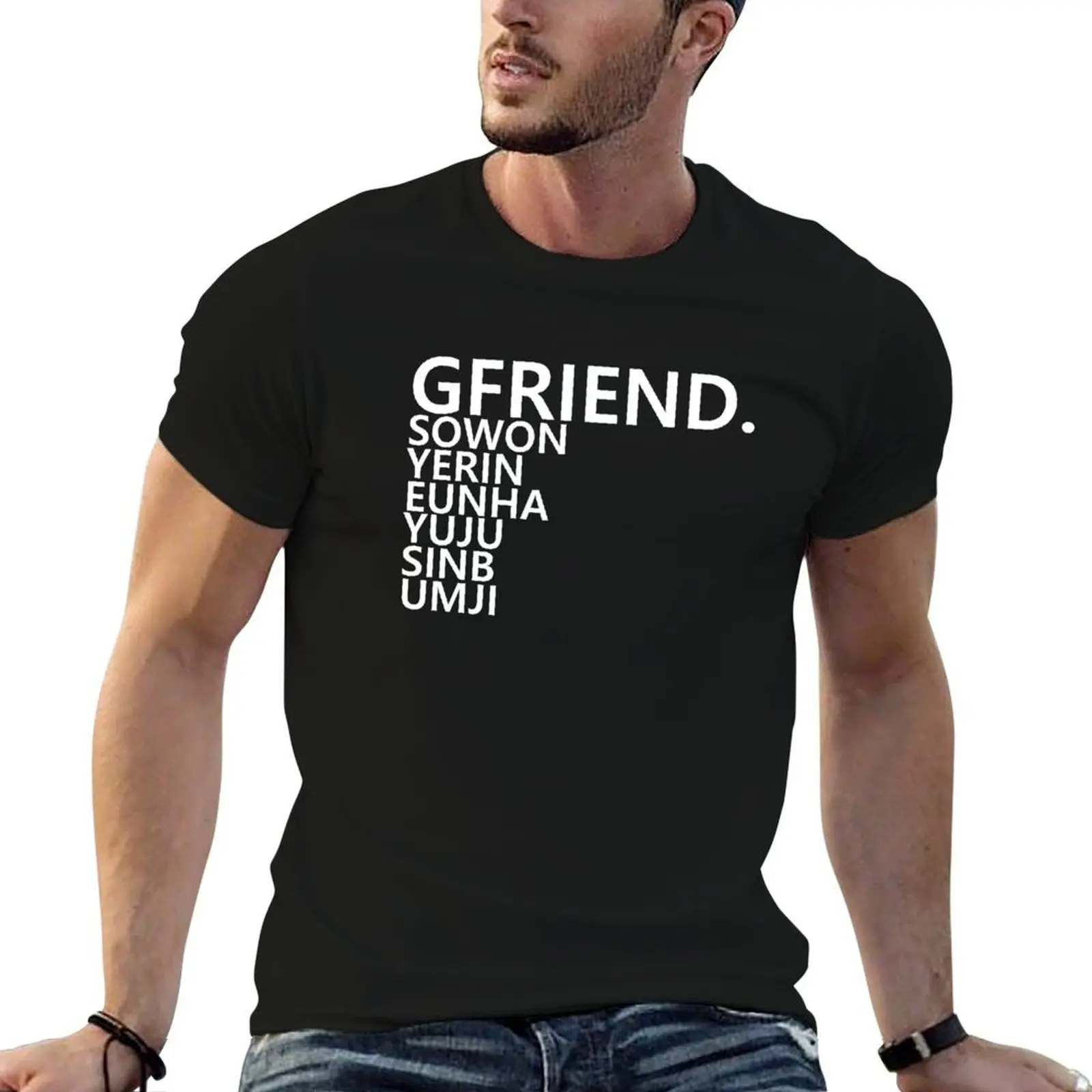 

gfriend kpop T-Shirt essential t shirt blue archive graphic tee shirt t shirts for men graphic