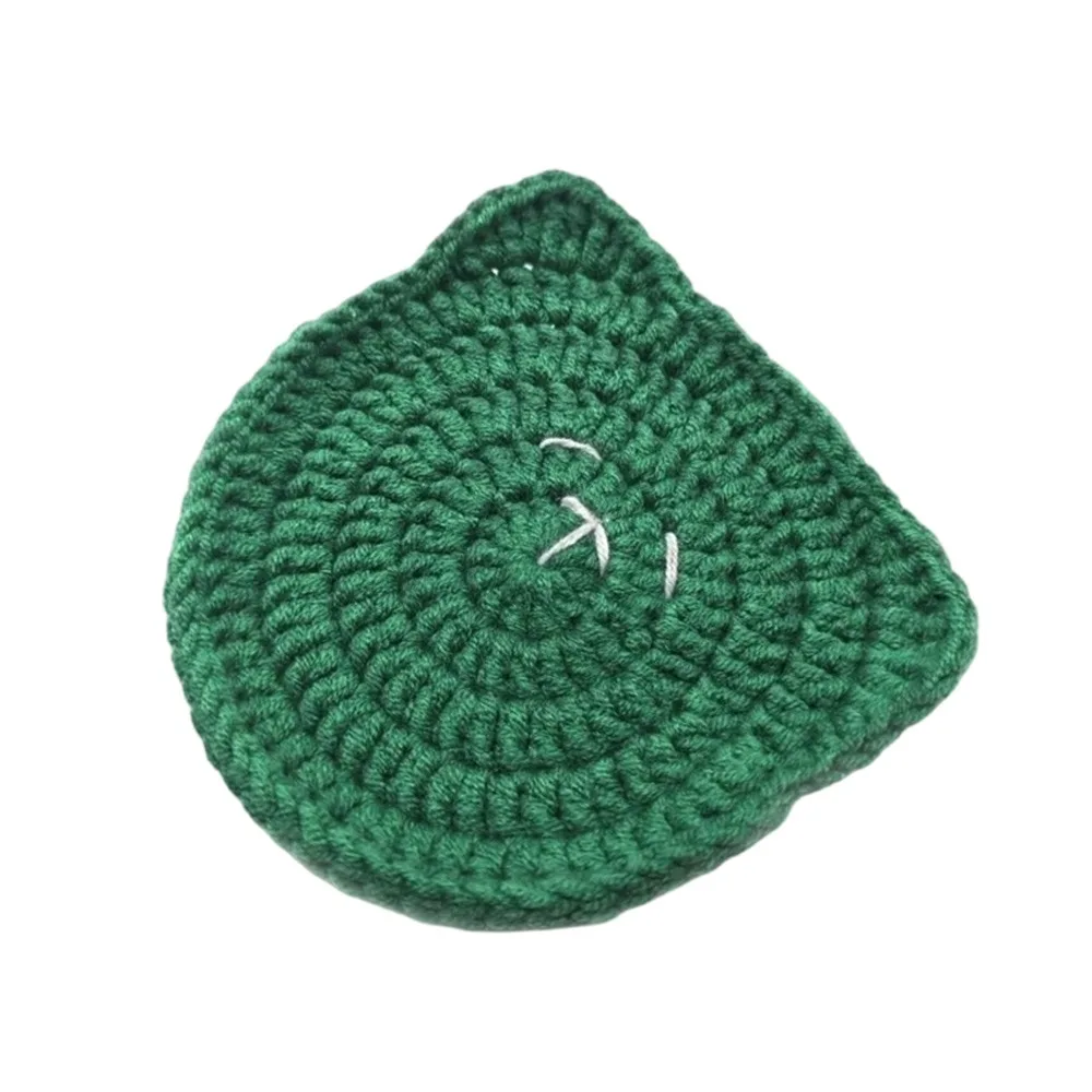 Portable Hand-Knitted Christmas Crochet Coaster Hand Crochet Heat Resistant Mug Pad Cup Mat Home Supplies