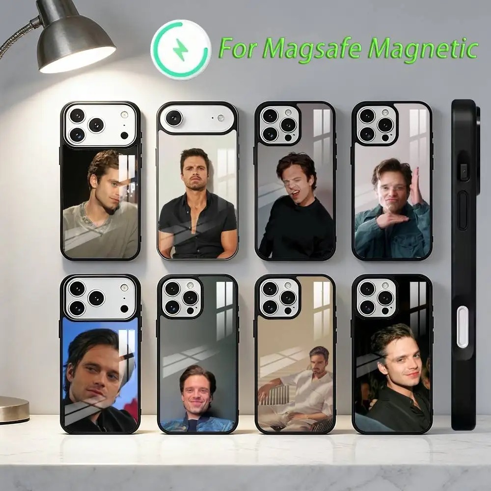 

Actor S-Sebastian S-Stan C-Cool Phone Case For iPhone 17,16,15,14,13,12,11,Plus,Pro,Max Magsafe Magnetic Wireless Charging