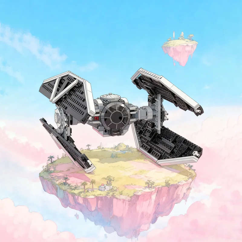 416pcs MOC TIE Avenger Alternate Build Star Battle Model Building Blocks Construction Education Kids Christmas Gift Toy Brick