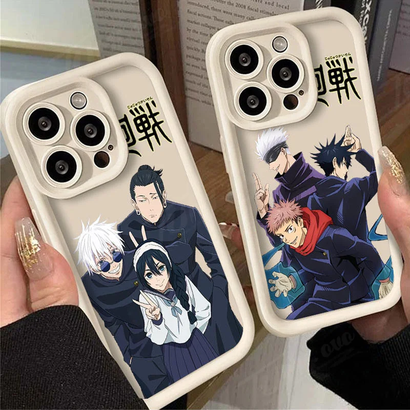 Jujutsu Kaisen Gojo Satoru Case for Xiaomi Redmi Note 13 12 11 Pro Plus 12S 11S 10S 10 9 9S 8 12C 13C Soft Shockproof Back Cover