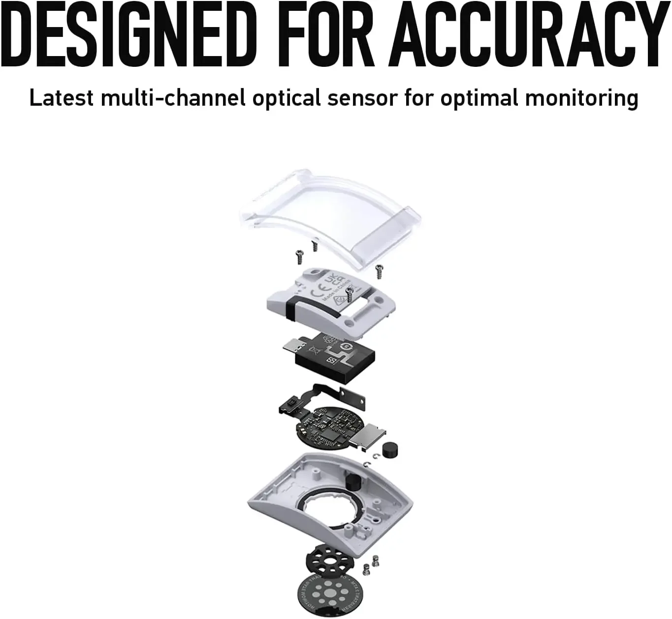 Monitor de frecuencia cardíaca, comodidad, fácil de usar, detección automática de desgaste, sensor avanzado, datos precisos, Bluetooth, batería de 38 horas