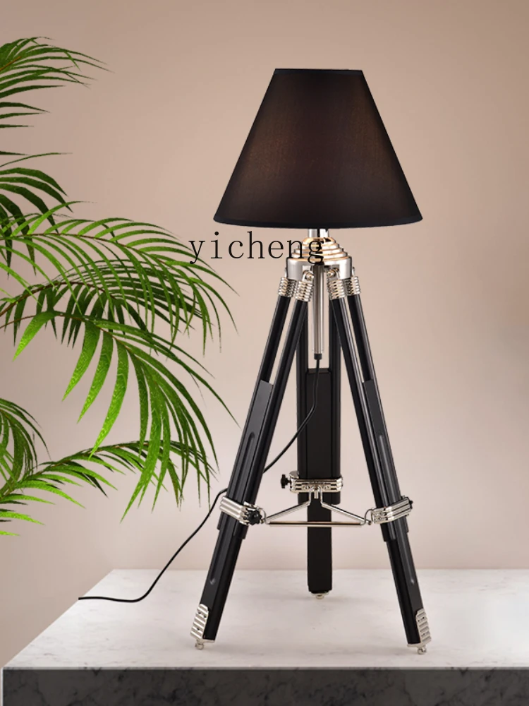 ZC telescopic triangle lamp post-modern personality bedside book tablecloth cover table lamp floor lamp