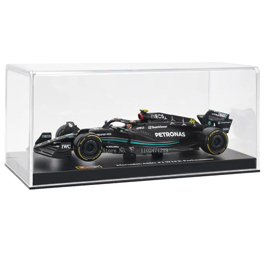 Bburago 1:43 W14 2023 44 # Hamilton Mercedes-Amg Petronas F1 Team #63 Russell Legering Auto Gegoten Auto Model Wedstrijdvoertuigen