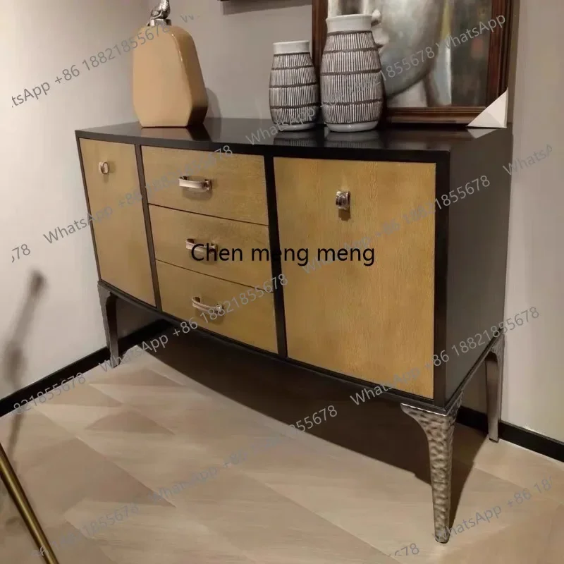 

Entrance cabinet Modern new Chinese light luxury dining side, decorative cabinet entrance door, corridor cabinet E136
