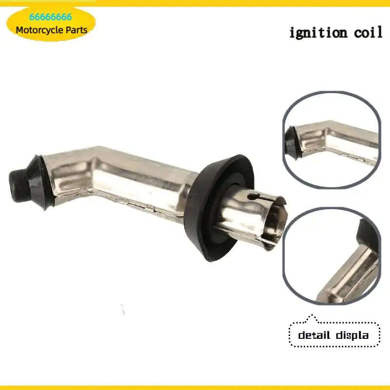 135 Degree Bend Metal Shielded Spark Plug Cap with Shield Replacement for Scooter ATV 70 90 110 125 150CC