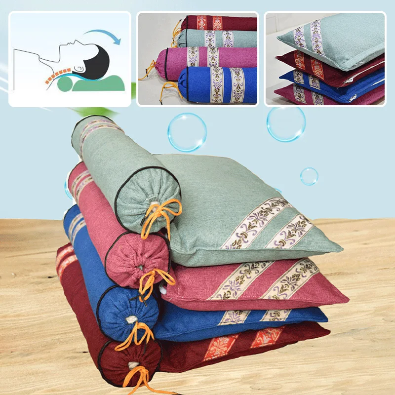 

Nature Round-shaped Mugwort Pillow Neck-supporting Pillow Detachable Neck-relieving Pillow Cylindrical Neck Circle Pillows