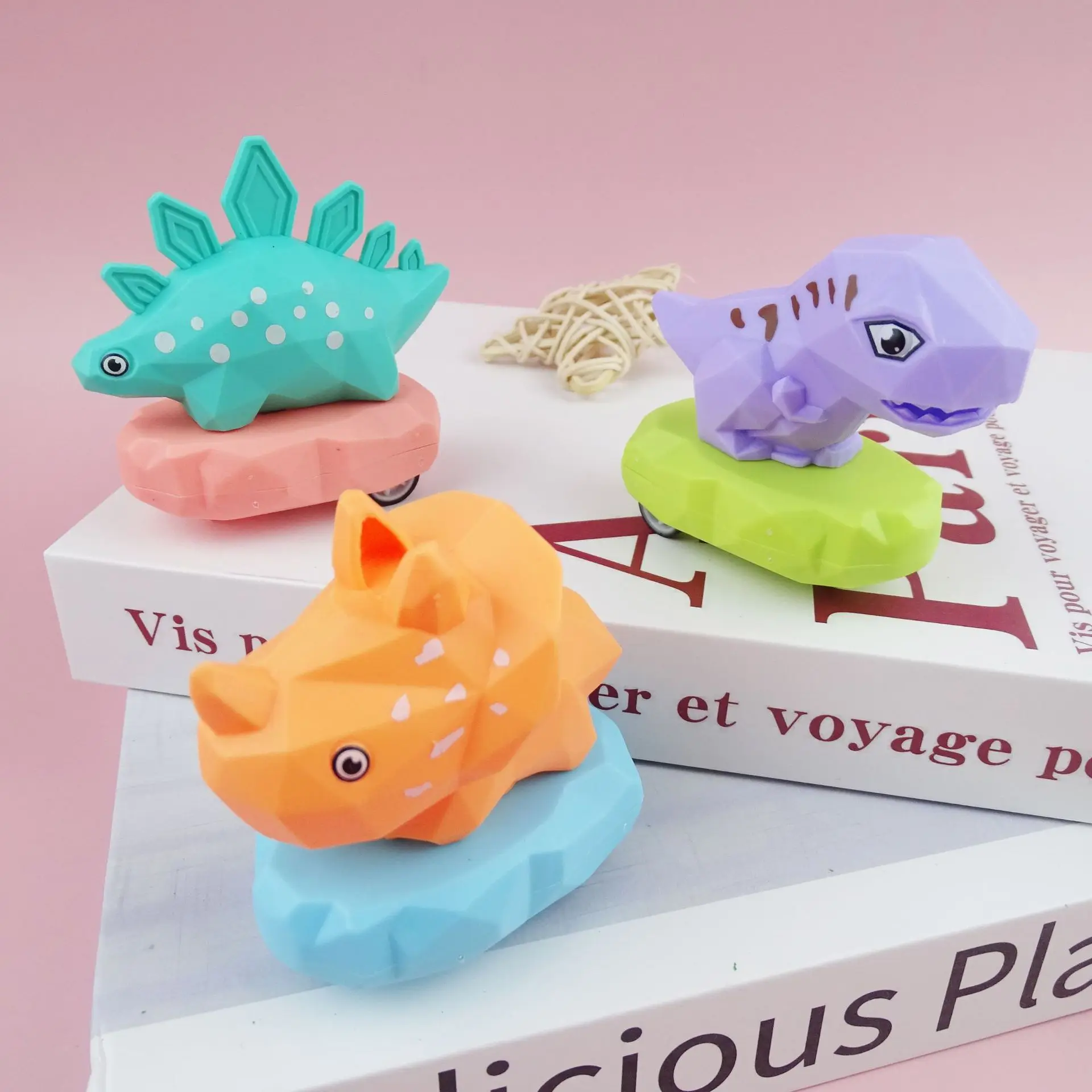 6Pcs Colorful Animal Dinosaur Pull Back Car Toys for Kids Birthday Party Favors Baby Shower Pinata Fillers Kindergarten Gifts