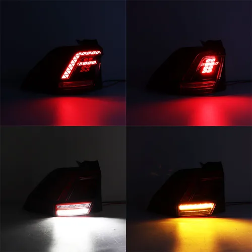 Imagen 2 del producto Para Volkswagen Tiguan 2017-2021 luz trasera LED automática luz de señal luz de freno de advertencia conjunto de luz trasera 5NN 945095 Un 5NN 945096 A