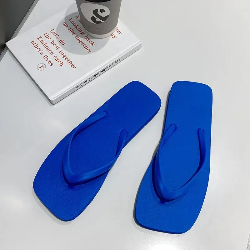 بلون عدم الانزلاق الترفيه زوجين النعال النساء الصيف نعال شاطئ في الهواء الطلق النساء الوجه يتخبط صنادل شاطئ تنفس النساء