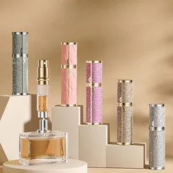 5ml Leather Perfume Bottle Refillable Perfume Atomizer for Travel Spray Bottle with Ultral Fine Mist Fragrance Container Empty