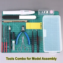 Model Building Tools Combo for Modeling Tools Military Hobby Model DIY Accessories Grinding Cutting Polishing Tools Set