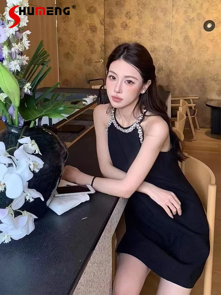 

Feminine High-end Trendy Dresses Women's 2025 Summer New Socialite Fashion Dress Women's Sleeveless Simple Nice Stylish Dresses