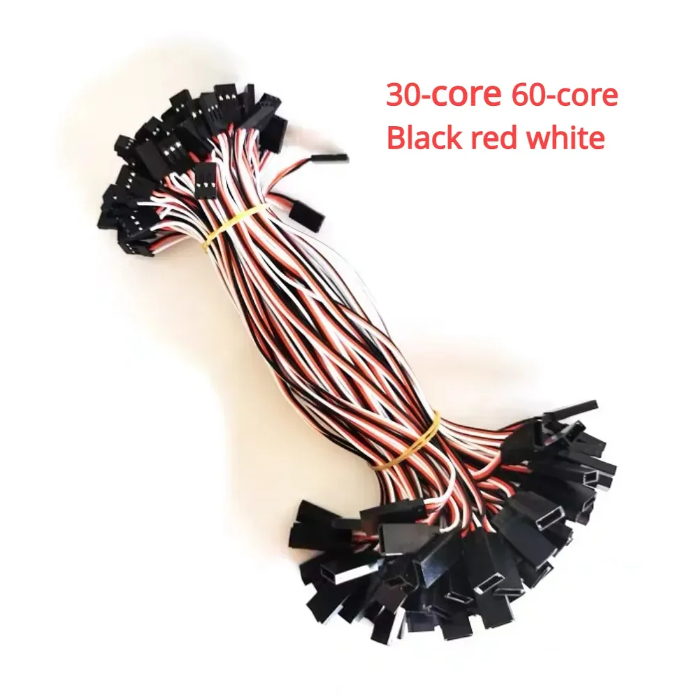 5/10pcs 10/20/30/50/100cm RC Servo Extension Cord Cable 30/60 core for JR Futaba Rc Battery Drone Car Boat Helicopter Airplane