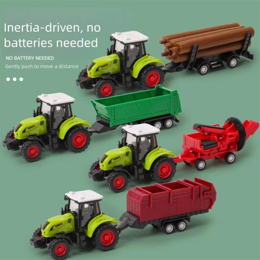 Voiture à inertie de Simulation de haute qualité, modèle de pulvérisation de Transport en plastique, tracteur agricole, voiture d'ingénierie, jouet pour enfants