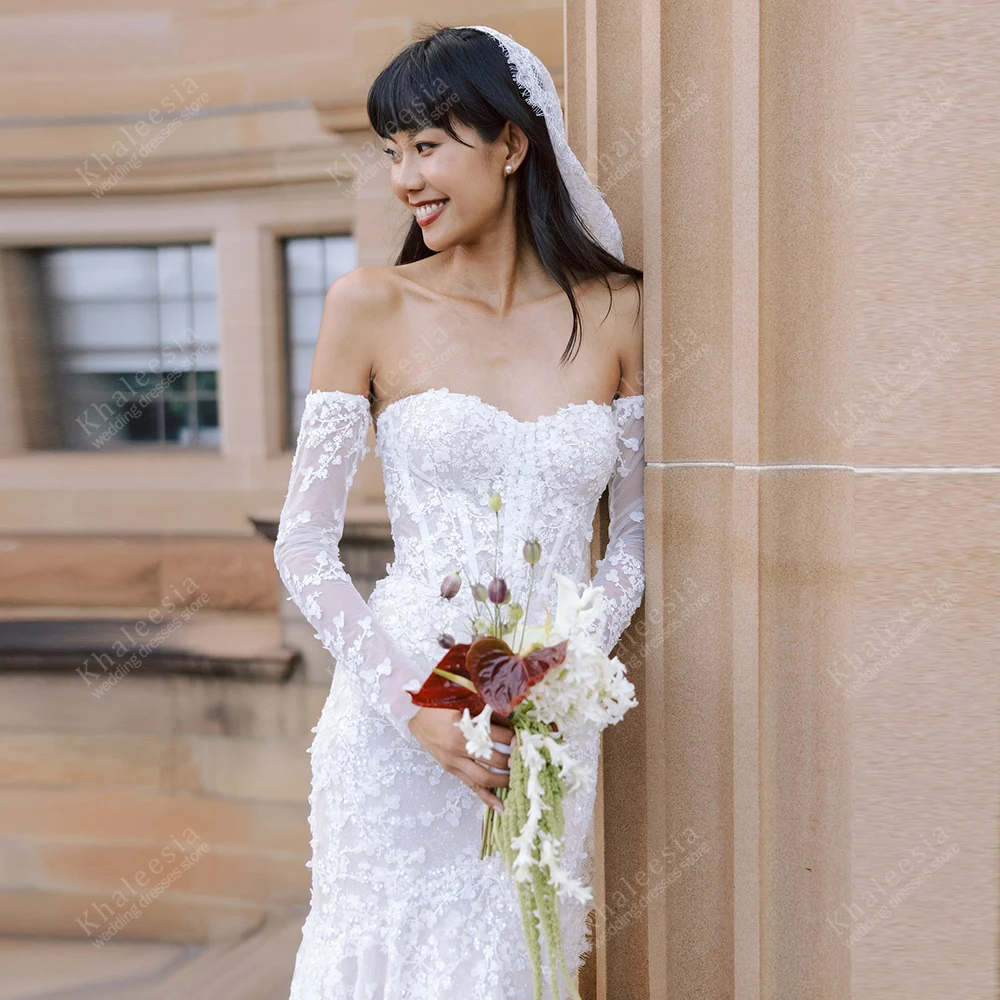 

Изысканные свадебные платья Великолепные свадебные платья Кружевные многоярусные халаты Милая с открытой спиной Гламурные платья De Novia по индивидуальному заказу