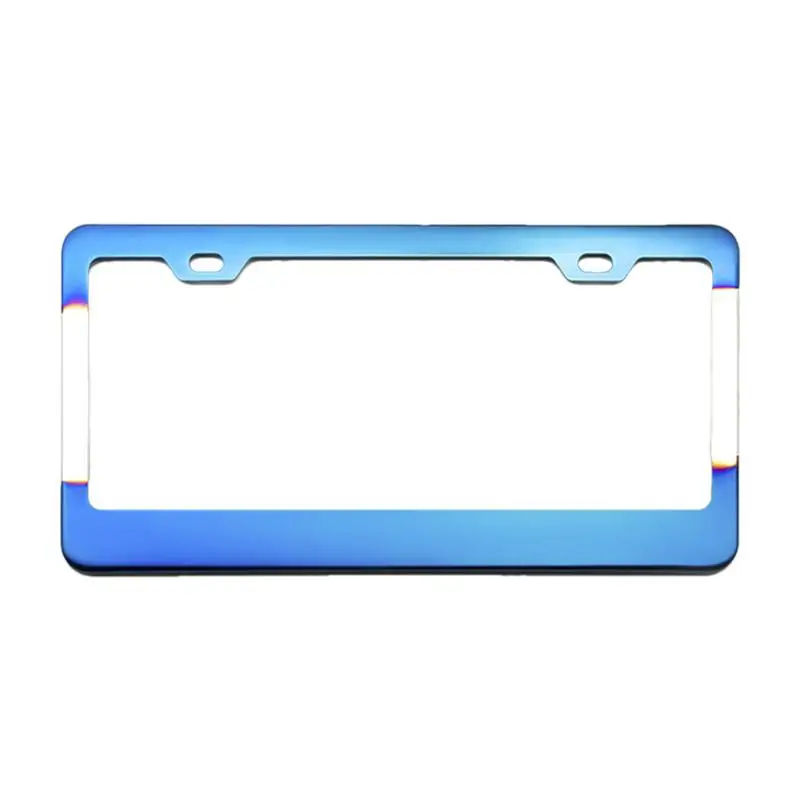 Car Plate Frame Metal License Plate Frame With 2 Holes Durable And Rust-Proof Metal Frame Car Accessories For Front And Rear Car