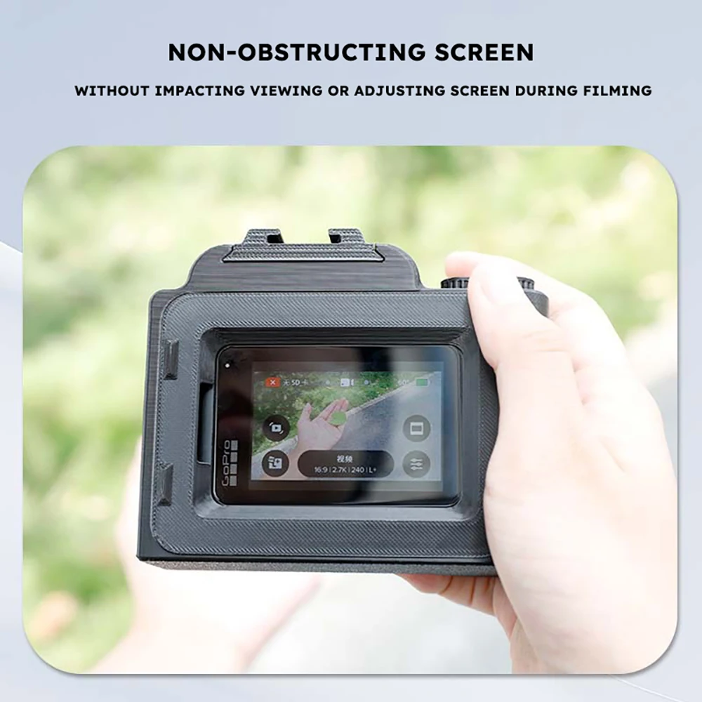 For GoPro13 Street Photography Compatible Micro Single Button Shutter Handle Plastic Anti-Shake Camera Accessory for Action Cams