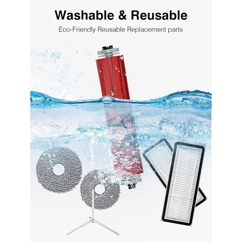 Promotion!High-Quality Replacement Parts For Roborock Qrevo Maxv/Qrevo Pro/Qrevo S/Qrevo Plus Vacuum Cleaner;