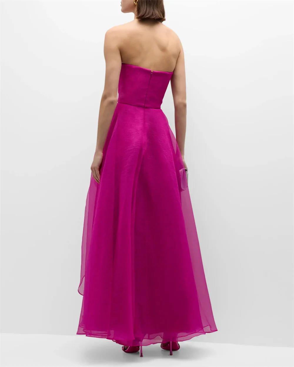 Annie Rose Purple Prom Dresses Elegant Ladies A-line Evening Dress Ruffles Wedding Guests Party Dress 2024فساتين السهرة