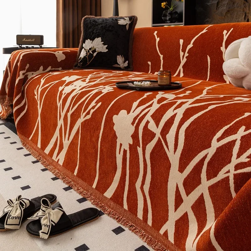 Sofa Cover Light Luxury High-grade Chenille All-season Non-slip Cat-scratch-proof Full Cover Blanket Home Textile Products