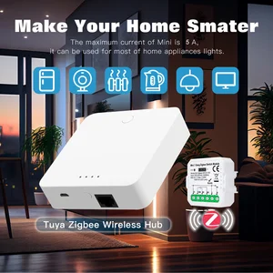 وحدة التبديل الذكية Tuya Zigbee WiFi وحدة الاتصال الجاف DC 12 / 24V AC 100-240V المنزل الذكي DIY قواطع الدائرة مرحل العمل مع Alexa Google Alice أفضل 6 وحدات مكيف هواء واي فاي مبيع - رقم 6