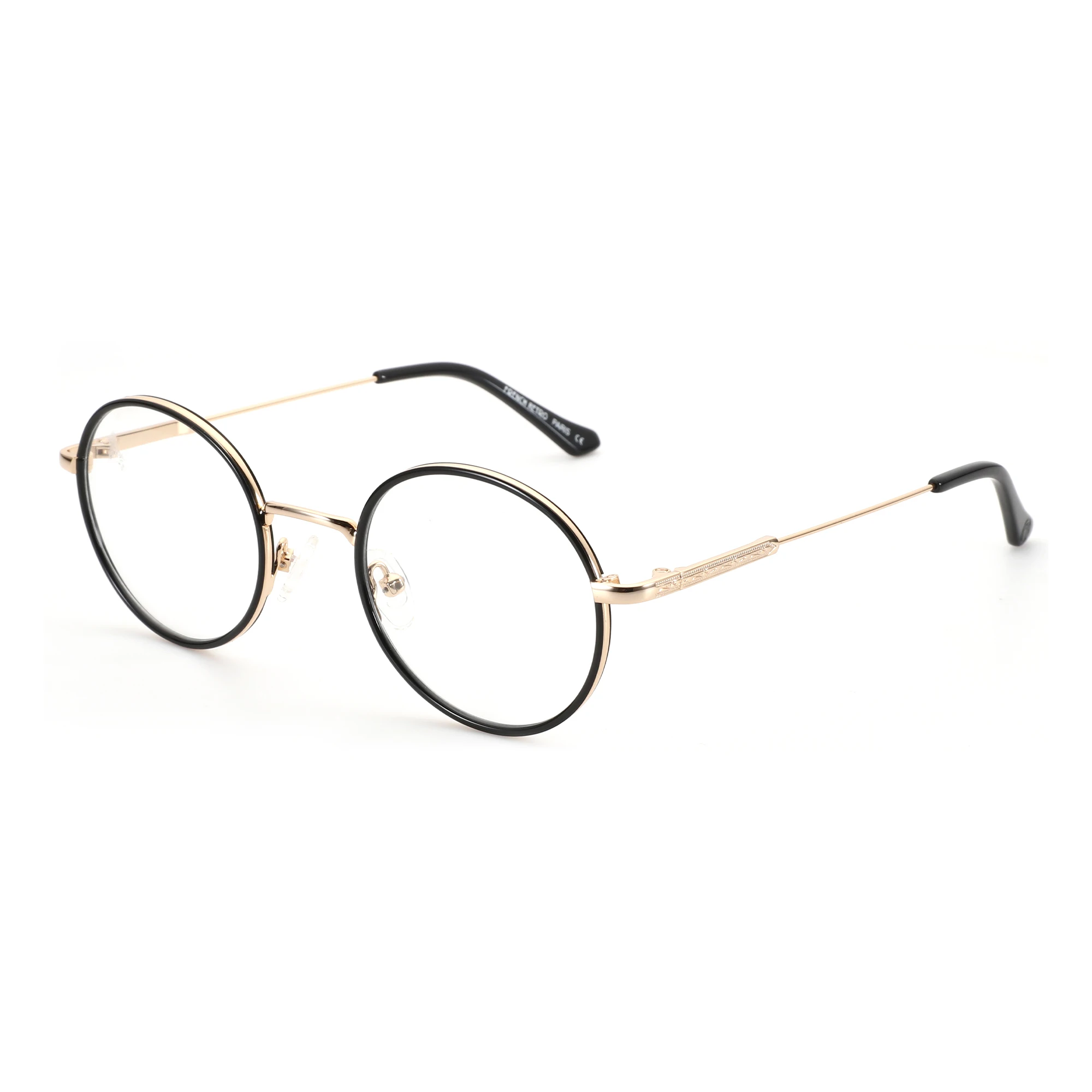 AIR EIGHT Metall-Rundbrille für Männer und Frauen, blaues Licht, Myopie, optische Brille, progressive photochrome Brille – Detail 9