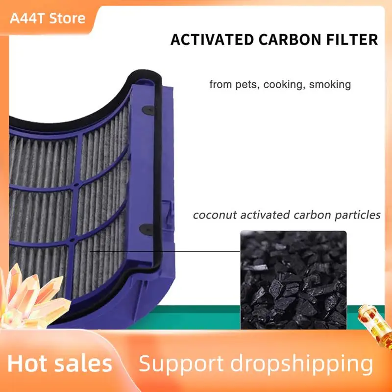 

A44T 6X Air Purifier HEPA And Carbon Filter For Dyson TP06, TP09, HP06, PH01, PH02, TP07, HP07, HP09, 970341-01, 965432- 01