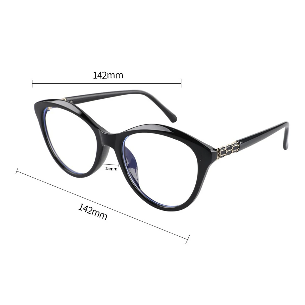 Peekaboo cat eye glasses female clear lens TR90 fashion eyeglasses women CP acetate green brown decoration ladies gift items